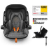 KIDDY Autosedačka Evoluna i-size 2 + Isofix základna 40-83 cm Grey Mel.-Safe Orange