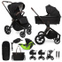 MUUVO Kočárek kombinovaný Quick SE 2 Sunset black set 2v1 + KIDDY Evoluna i-size 2 + základna